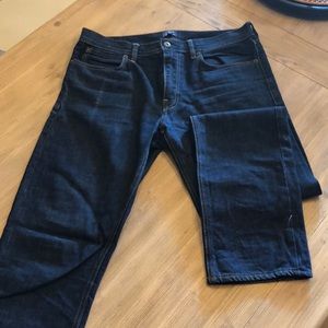 J Crew dark wash blue jeans